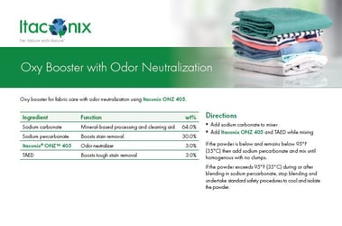 Formula: Oxy Booster with Odor Neutralization